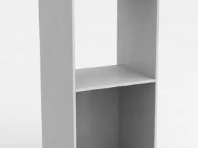 cuisine kitchen cabinet with two shelves Free low-poly 3D model