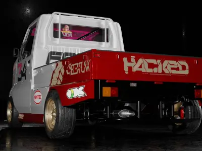 Tuned Suzuki Carry Truck 2002-2013 with original body 3D model