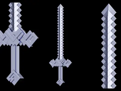 Sword from Minecraft Universe 3D print model