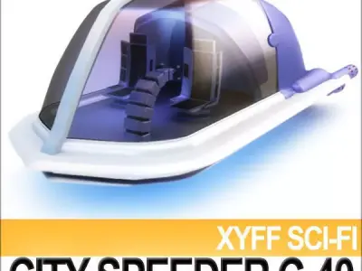 Xyff Sci-Fi City Speeder C 40 3D model