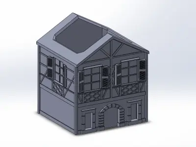 European retro Colma pattern vase 3D print model