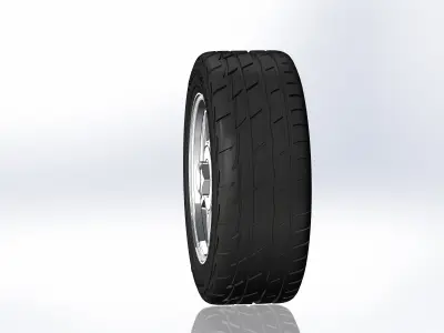 Wheels for scale model of Camaro Z28 1992 3D print model