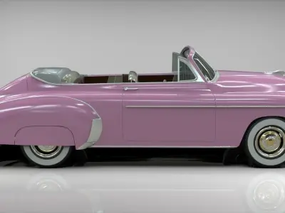 Chevy Fleetline convertible 1949 3D model