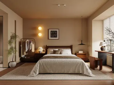  Bedroom interior 02 3D model