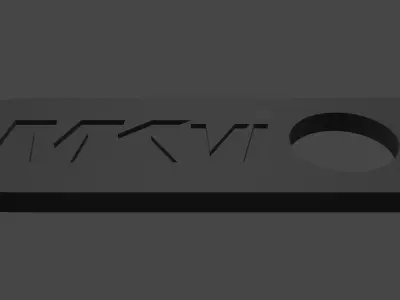 MKVI 3D Printable Keychain 3D print model