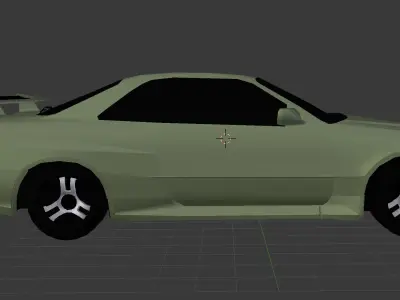 2002 Nissan Skyline GT-R Vspec II Nur Low-poly 3D model