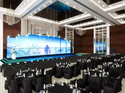 Fairmont Riyadh hall stage  3D model