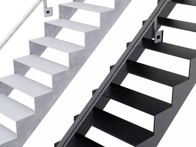 stair riser Low-poly 3D model