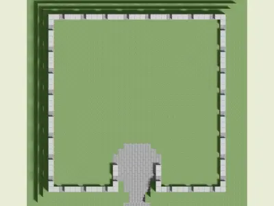 Bastion Walls 3D model