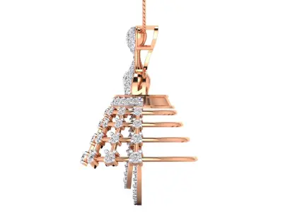 Women pendant 3D print model 3