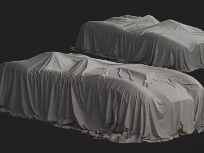 Retro Car Cover 07 3D model