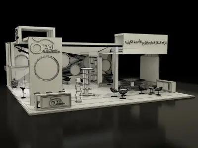 Booth Exhibition Stand a298 3D model