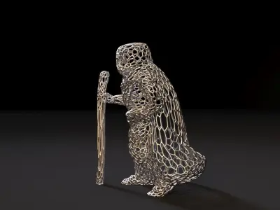 Witcher wizard 3D print model