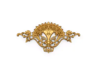 Classic carved decor ornament 347 3D model