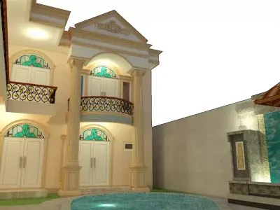 classic and magnificent house 3D model