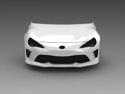 86 ZN6 Front Assembly Exterior Surfaces - 3D Laser-Scanned 3D model