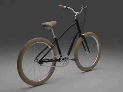 Polygon Town 3 Beach Cruiser Bike 3D model