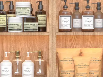 Cosmetic rack for bathroom or beauty salon 3D model