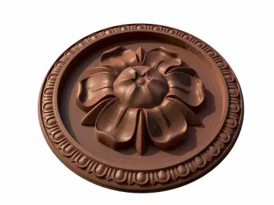 Round rosette 001 23 3D model