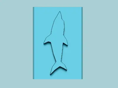 Stamp 13 - Shark - Fondant Decoration Maker Toy 3D print model