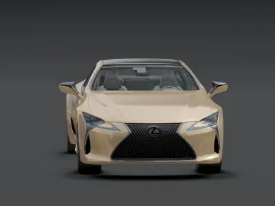 Lexus - LC 500 Low-poly 3D model