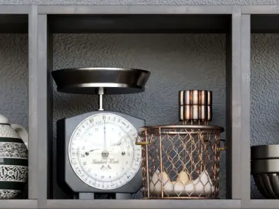 Decorative set Kitchen 3D model