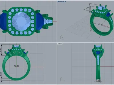 ring code 60 3D print model