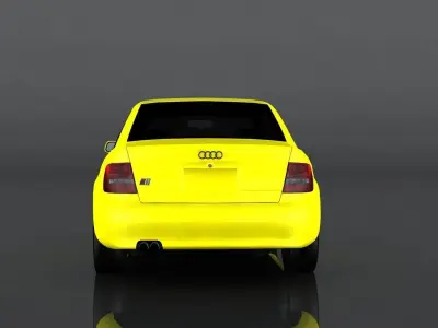 Audi S4 2002 Low-poly 3D model