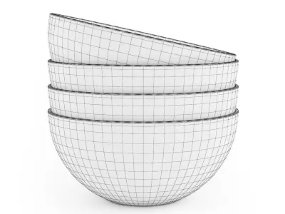 Glass Bowls 3D model