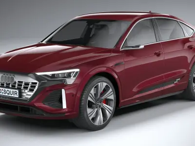 Audi Q8 SLine E-Tron Sportback 2024 3D model