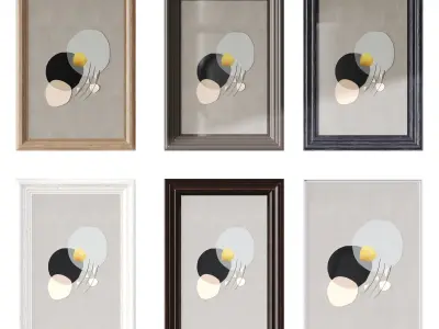 Art Panel Low-poly 3D model