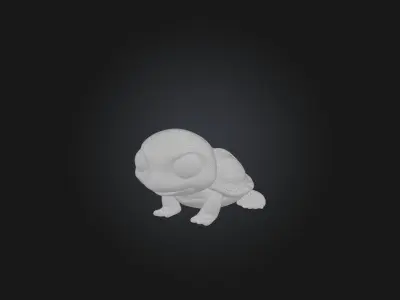 Cartoon Turtle Low-poly 3D model