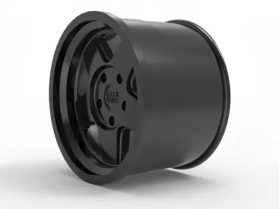Semi Gloss Black Black Rhino Realm Wheel Series Realm 3D print model