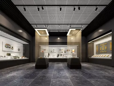 museum Low-poly 3D model