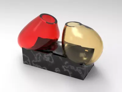 Mosi Vase Low-poly 3D model
