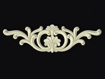 Central decor ornament for furniture 3D model 337
