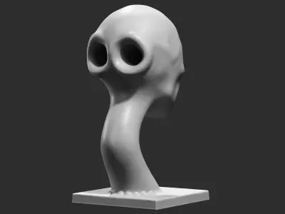 human head modern sculpture 3d print model 80 3D print model
