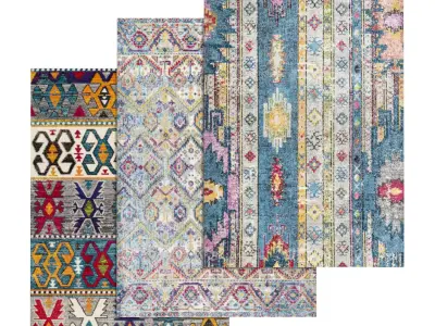 Rug Set 1547 3D model