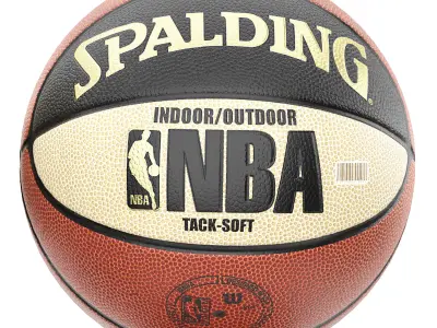 spalding nba snake basketball ball 3D model