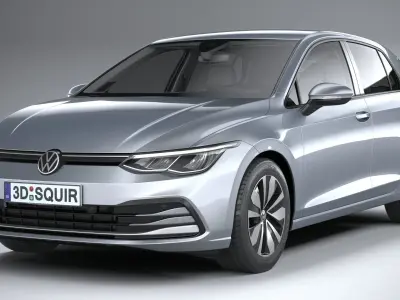 Volkswagen Golf LIFE 2023 3D model