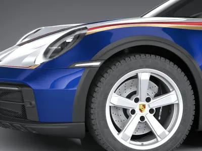 Porsche 911 Dakar 2023 3D model
