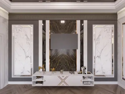Interior neoclassical 3D model