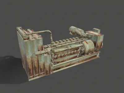 Diesel power plant  3D model