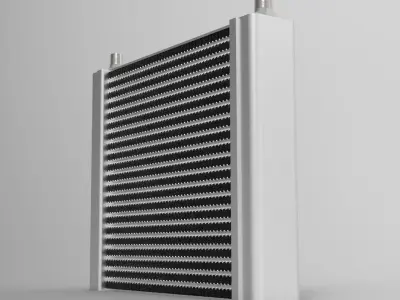 MHX-520 High-Efficiency Oil Cooler 3D model
