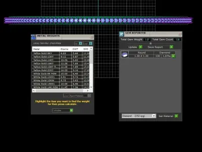 Gold Diamond Look Light Bangle 3D print model