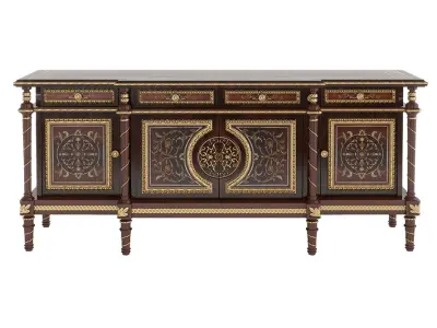 Luxury italian TV stand by Modenese 3D model