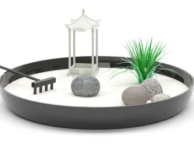 Miniature zen garden  3D model