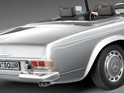 Mercedes-Benz SL Pagoda W113 1963-1971 3D model