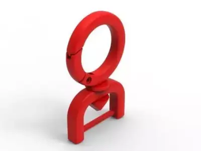 Luxury Metal Bag Hook Premium Purse Carabiner 3D print model