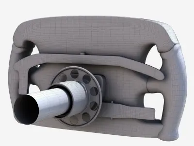 STR11 Steering Wheel Low-poly 3D model
